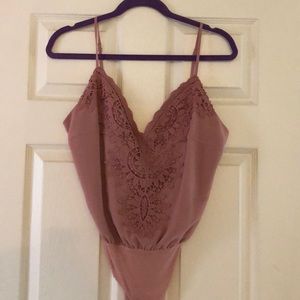 Charlotte Russe pink bodysuit